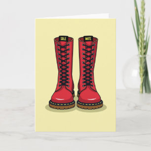 Sole Mate Love Stiefel Karte