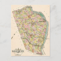 Solebury PA Vintage-Karte Postkarte