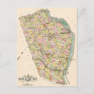 Solebury PA Vintage-Karte Postkarte