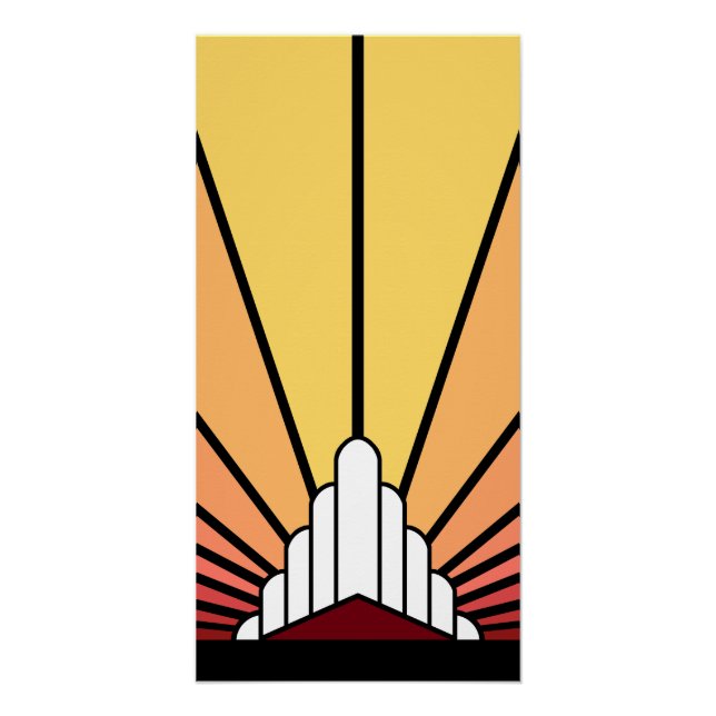 Soleil Art déco à l'aube (Devant)