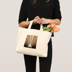 Soleil Art déco au Sac fourre-tout bronzé