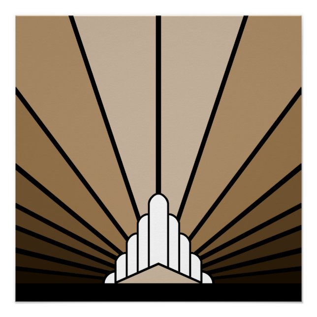 Soleil Art déco bronzé (Devant)