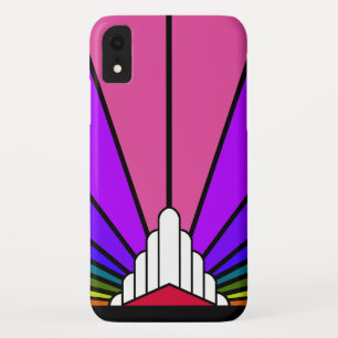 Soleil Art déco en arc-en-ciel iPhone / coque ipad