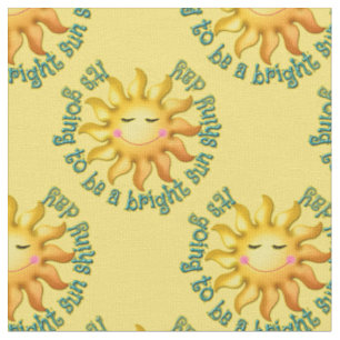 Soleil brillant Jours brillants 04 Tissu jaune-zaz