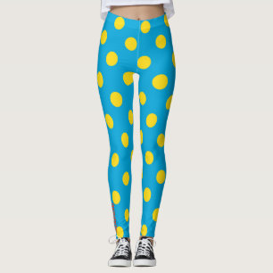 Soleil & Ciel : Point jaune sur Legging Azur
