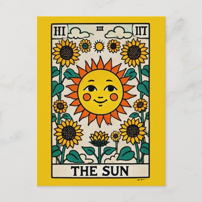 Soleil de la carte Sun Tarot (Devant)