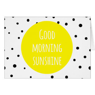 Soleil du bon matin   Carte pois