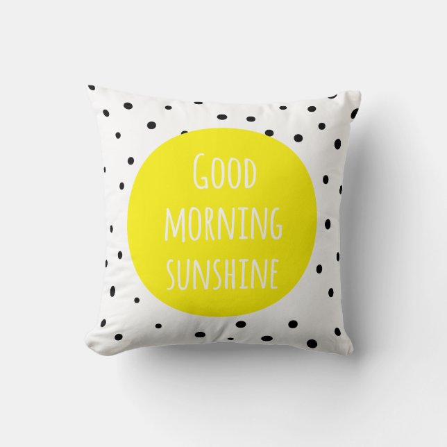 Soleil du bon matin | Coussin pois (Recto)
