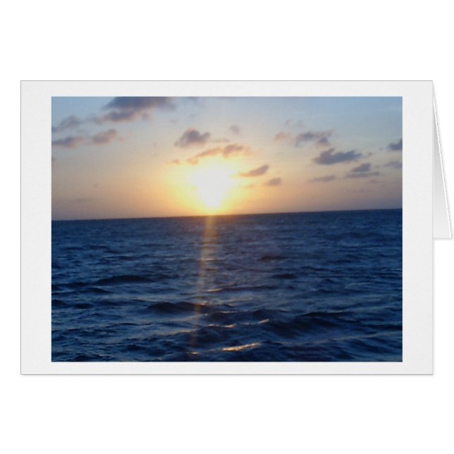 Soleil et océan d'Aruba (Devant horizontal)
