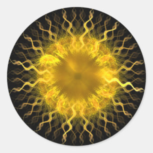 Soleil fractal Iris~ Sticker fractal
