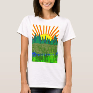 Soleil matinal sur les montagnes Tunic T-shirt rob