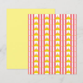 Soleil orange jaune sur bandes roses Papier à grat