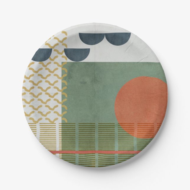 Soleil Rouge III Pappteller (Vorderseite)