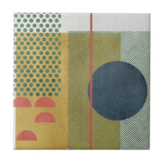 Soleil Rouge IV Fliese (Vorderseite)