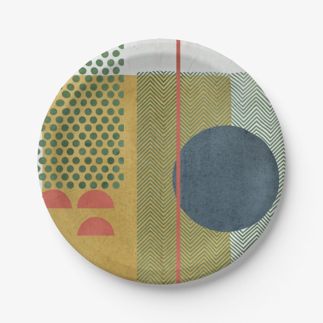 Soleil Rouge IV Pappteller (Vorderseite)