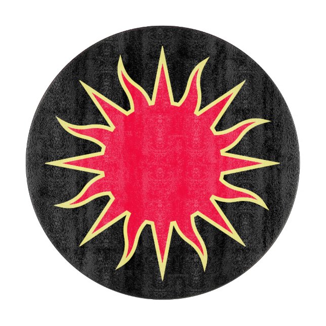 Soleil Sun Sonne Sole Schneidebrett (Vorderseite)