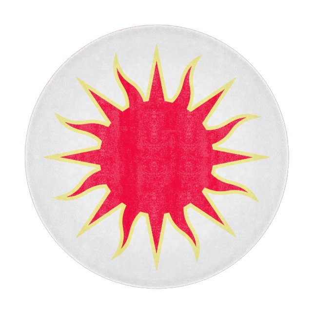 Soleil Sun Sonne Sole Schneidebrett (Vorderseite)