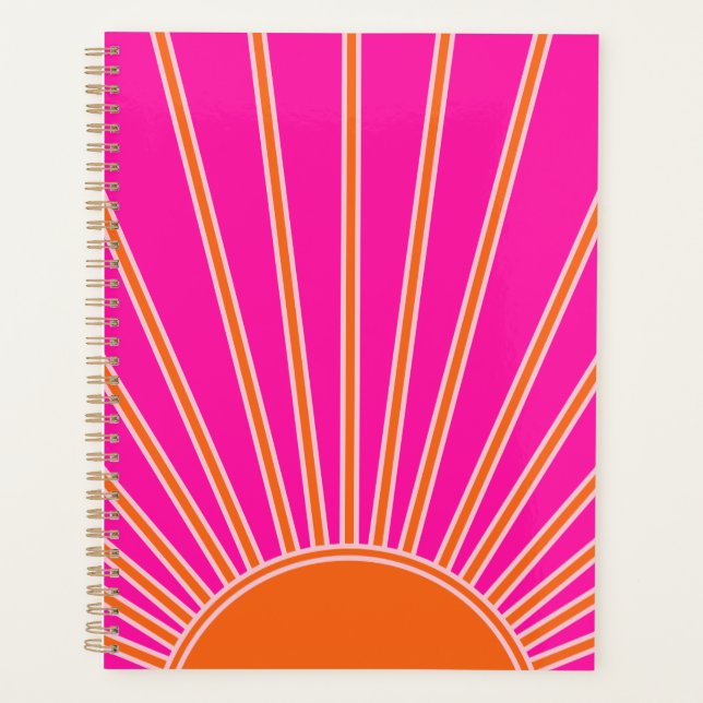 Soleil Sunrise Hot Rose Et Orange Preppy Sunshine (Devant)