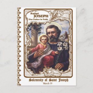 Solennité de Saint Joseph Carte postale personnali