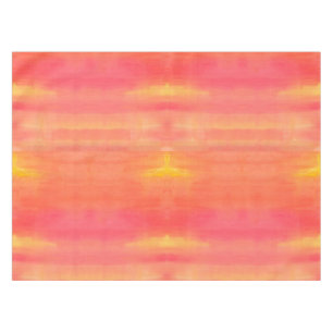 Solenoid-Gelbe und orange ombre Aquarellkunst Tischdecke