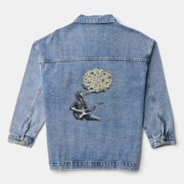 Solfeggio explodierender Gitarrenspieler Jeansjacke