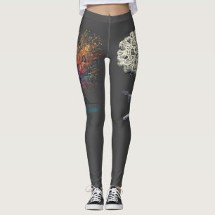 Solfeggio explodierender Gitarrenspieler Leggings