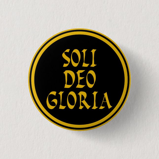 Soli Deo Gloria Button (Vorderseite)