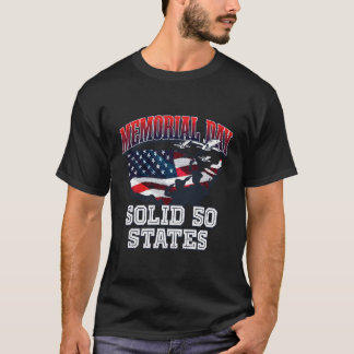Solid 50 States American Proud Usa Ehrung Patriot T-Shirt