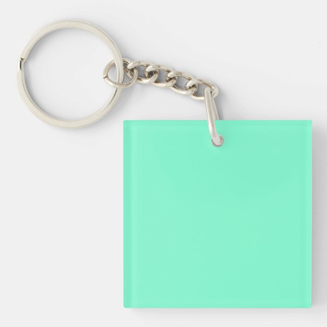 Solid Aquamarine Schlüsselanhänger (Vorderseite)