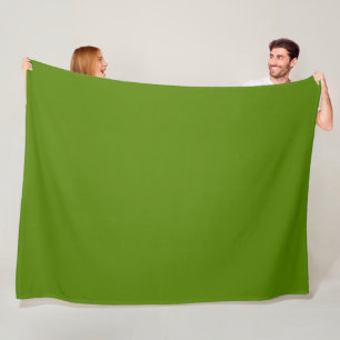 Solid Avocado Green Fleecedecke