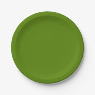 Solid Avocado Green Pappteller