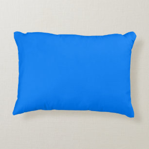 Solid Azure Blue Dekokissen