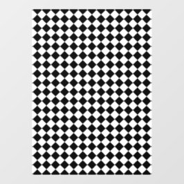 Solid Black and White Chevron Pattern Fensteraufkleber