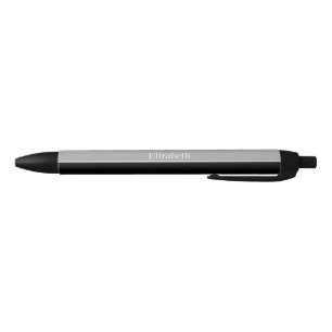 Solid Black, Dunkelgrau-Multiband-Name Kugelschreiber