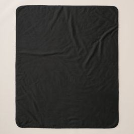 Solid Black Sherpa Blanket für ultimativen Komfort Sherpadecke