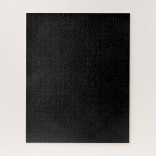 Solid Black with Dark Grey Geometric Illusion