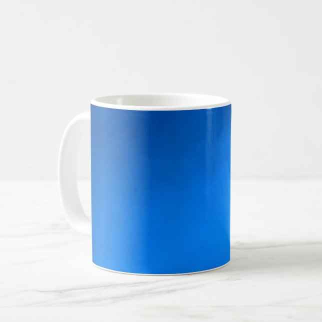 Solid Blue Coffee Kaffeetasse (Vorderseite Links)