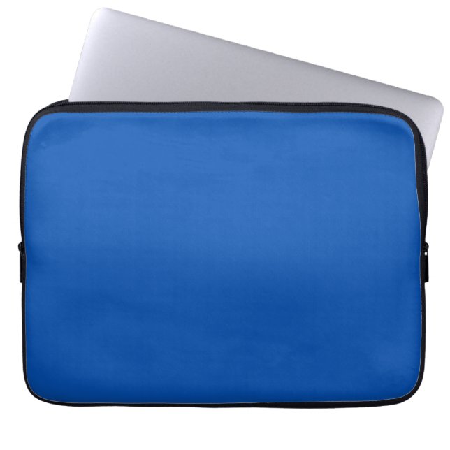 Solid Blue Laptopschutzhülle (Vorderseite)