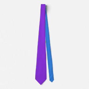 Solid Blue Lila Minimalistisch Schlicht Krawatte
