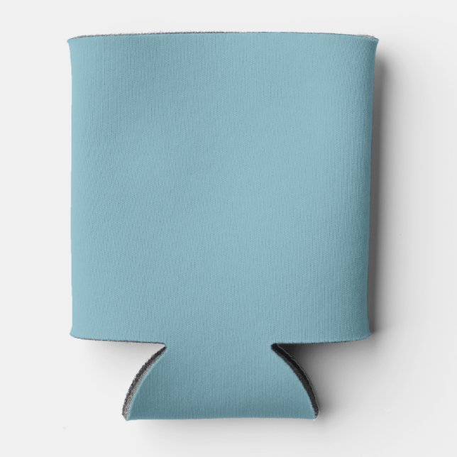Solid Blue Pastel Tone Minimalistisch Beruflich Dosenkühler (Vorderseite)