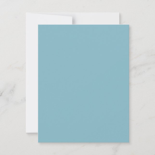 Solid Blue Pastel Tone Minimalistisch Beruflich Mitteilungskarte (Vorderseite)