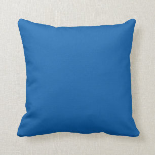 Solid Blue Throw Kissen