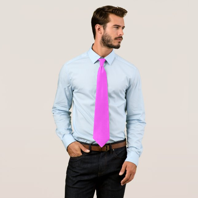 Solid Bright Fuchsia Color Formal Neck Tie Krawatte (Beispiel)