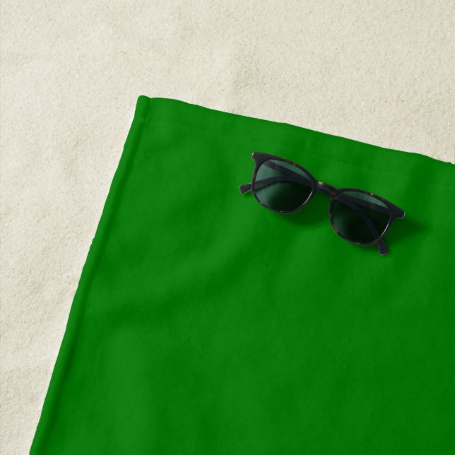 Solid bright green strandtuch (Beispiel)