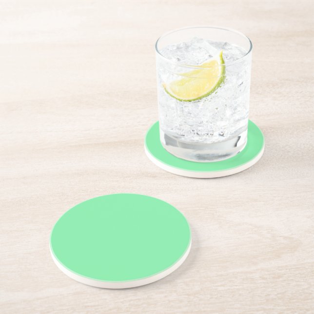 Solid Bright Lime Green Coaster Getränkeuntersetzer (Seite)