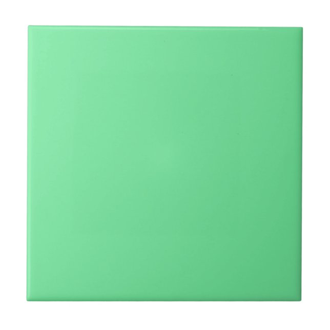 Solid Bright Lime Green Tile Fliese (Vorderseite)