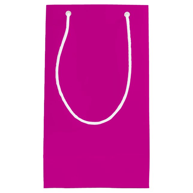 Solid Bright Magenta Kleine Geschenktüte (Vorderseite)