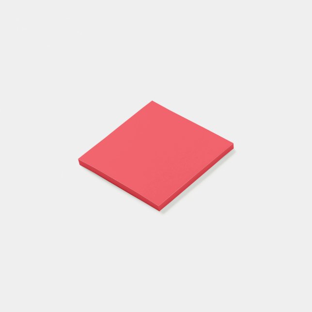Solid Bright Red Color | Hex# EF3340 Post-it Klebezettel (angewinkelt)