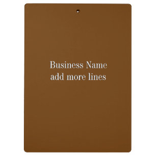 Solid Brown Business Klemmbrett