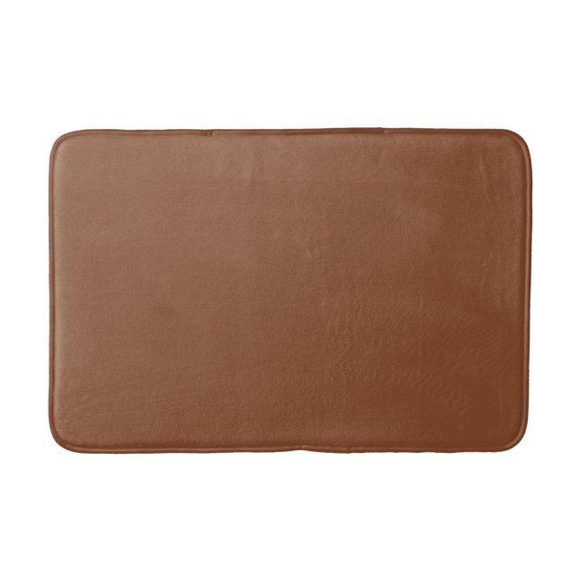 Solid Brown Umber Badematte (Vorderseite)